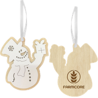 Snowman Layered Wood Ornament