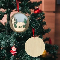 Bear in the Woods Layered Wood Ornament