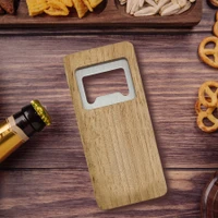 Rectangular Bamboo Bottle Opener