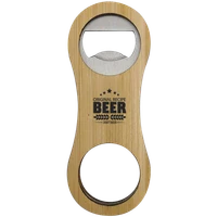 Rounded Bamboo Bottle Opener