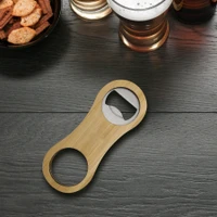 Rounded Bamboo Bottle Opener