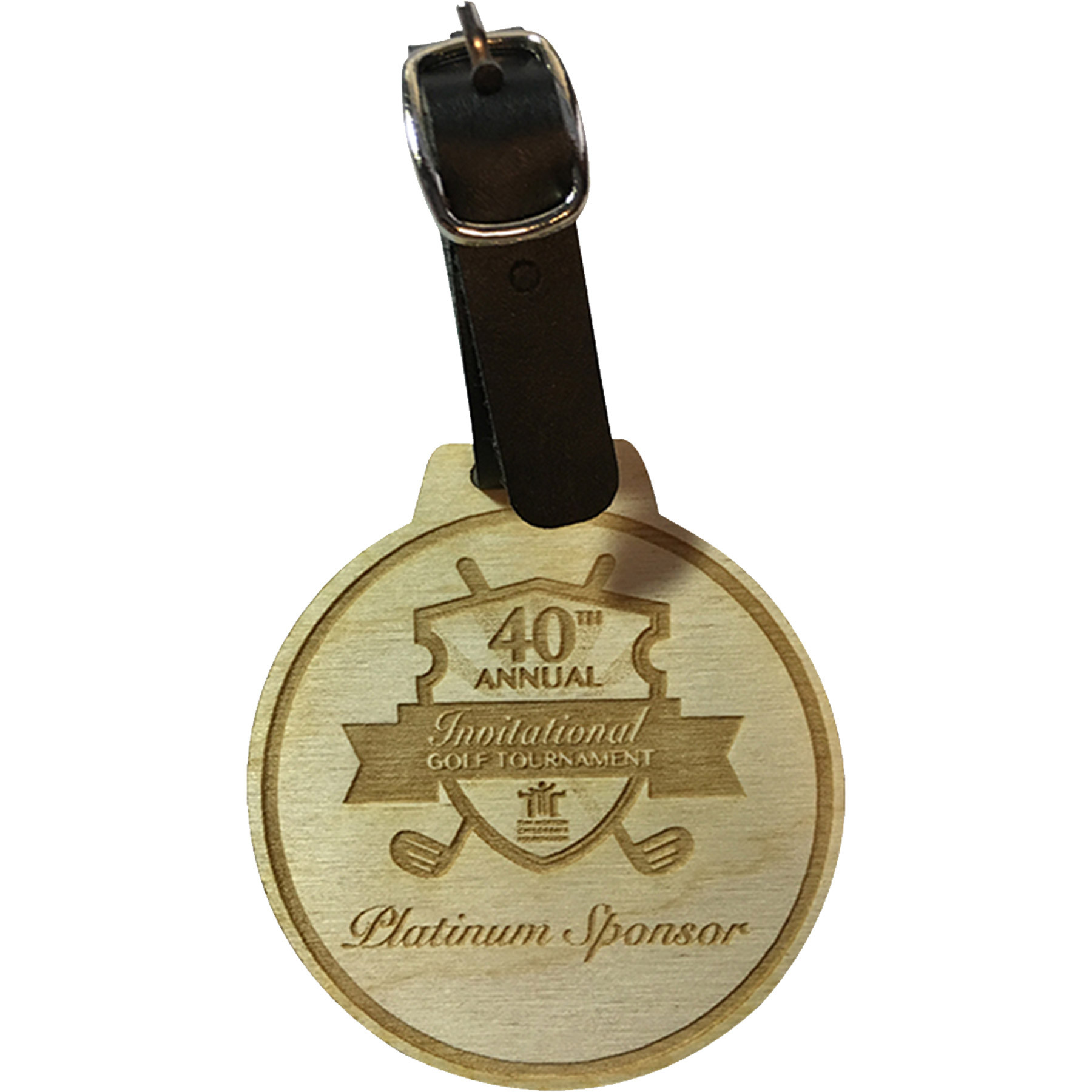 Wood Golf Bag Tags: 3