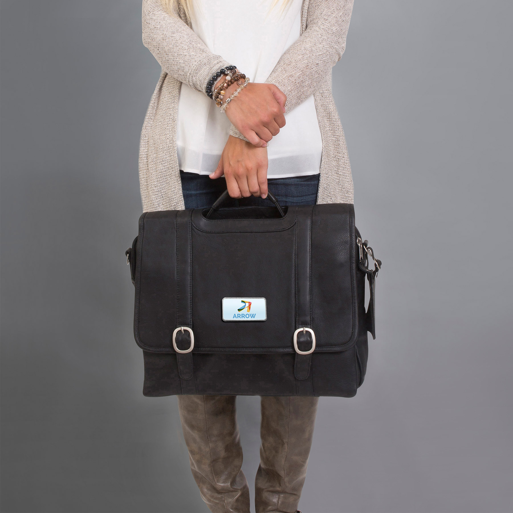 Willow Rock Leather Computer Briefcase - HPG Brands