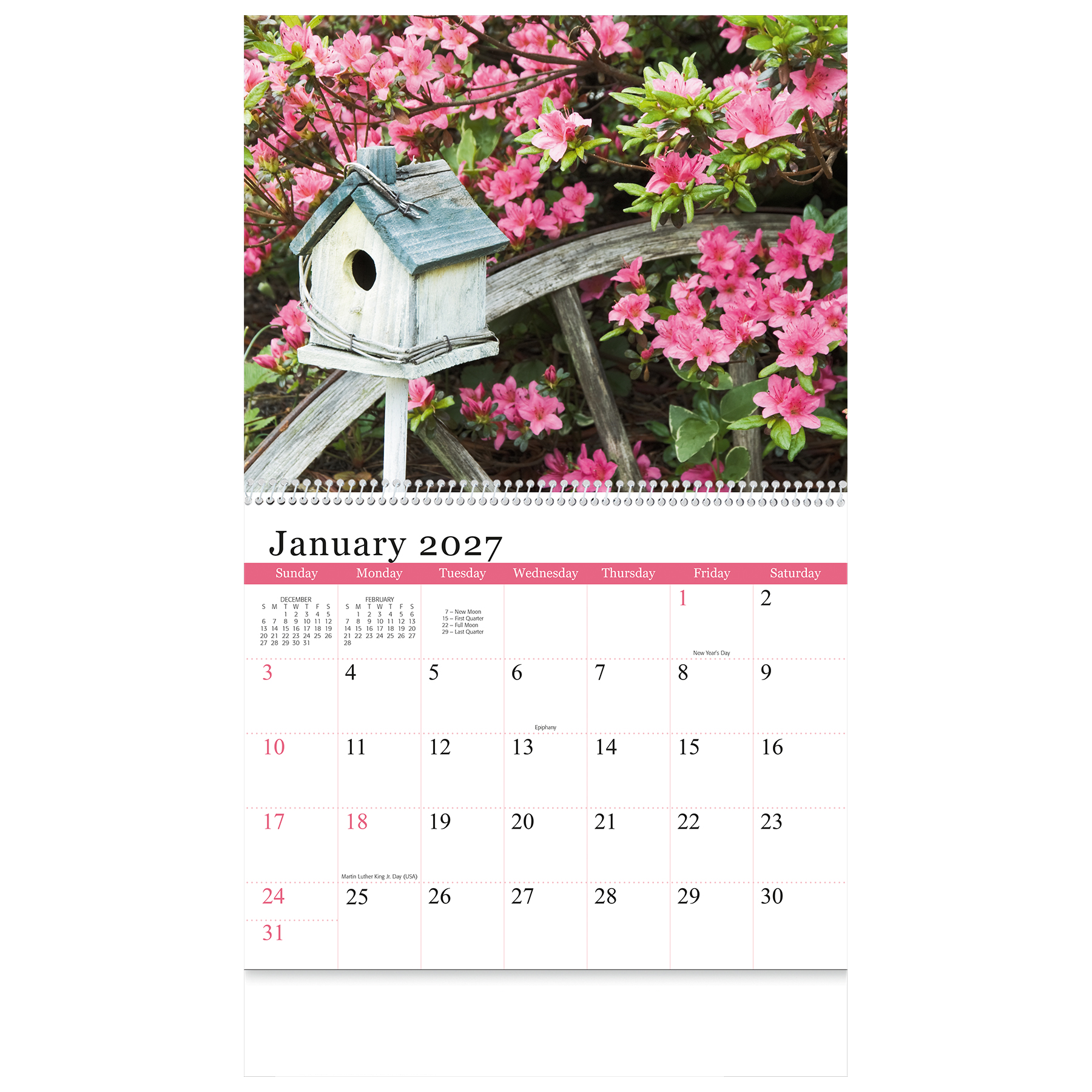 Gardens Wall Calendar: 2027 Spiral Bound - HPG Brands