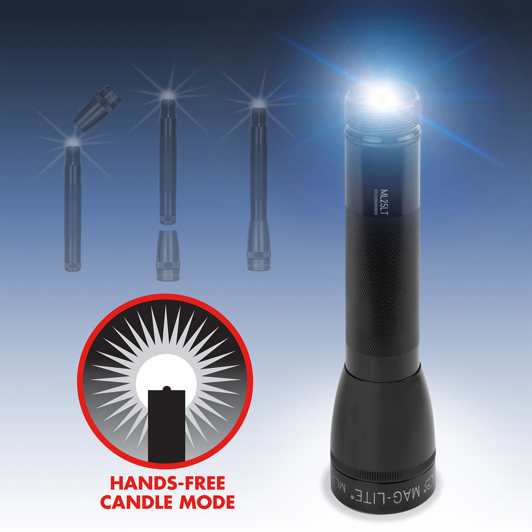 2 Cell C LED Maglite® Flashlight - HPG Brands