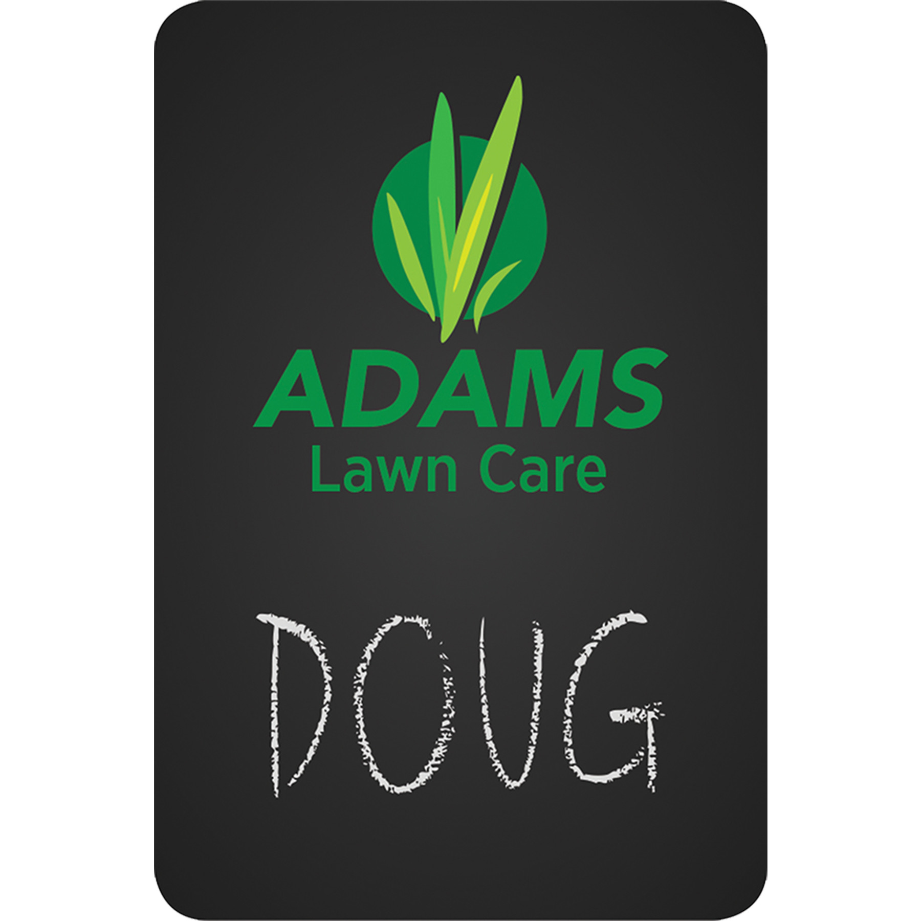 Badge Reusable Chalkboard Plastic with Pencil - 3-6 sq in - view 2 - product view 2