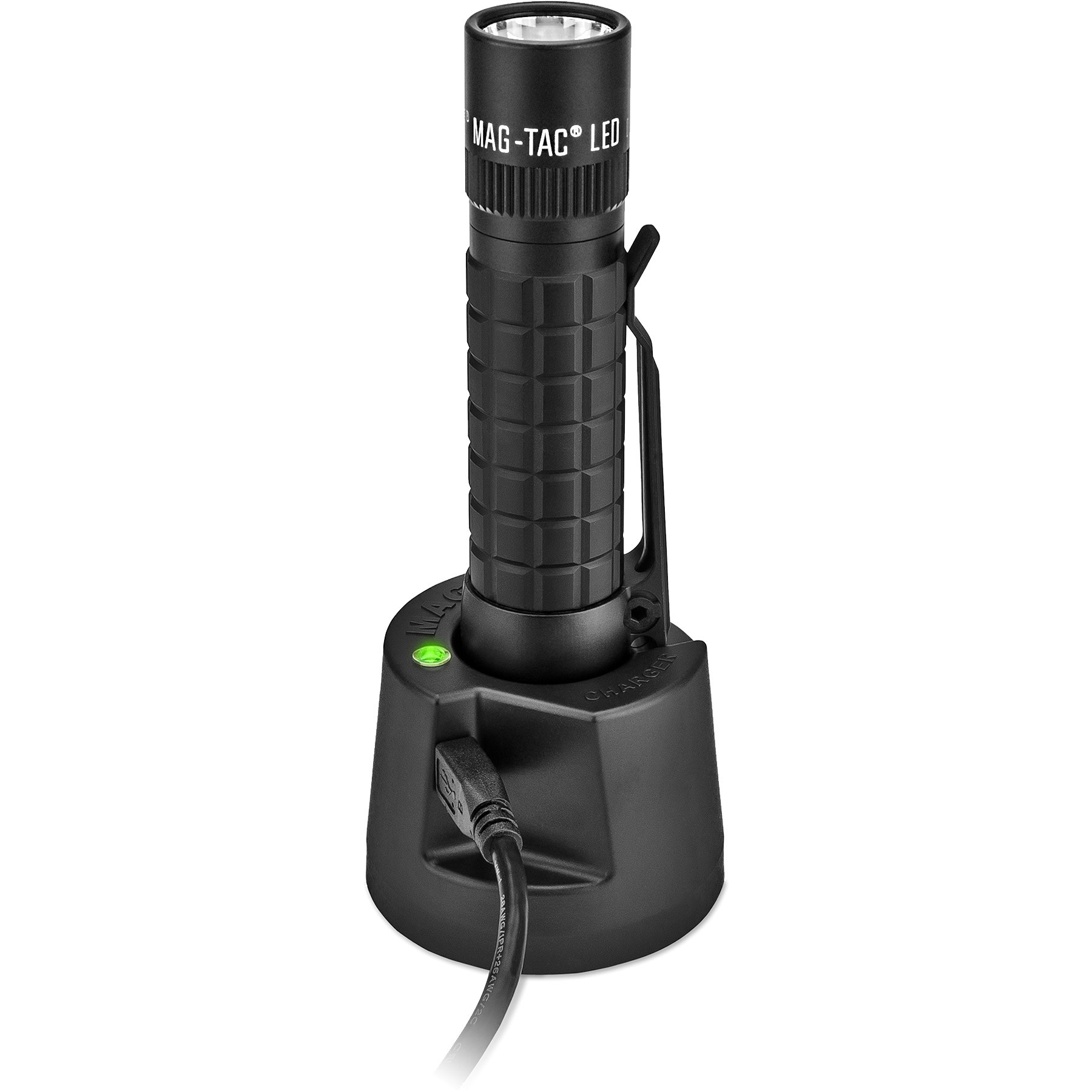 Maglite® MagTac Rechargeable Plain Head Flashlight System - HPG Brands