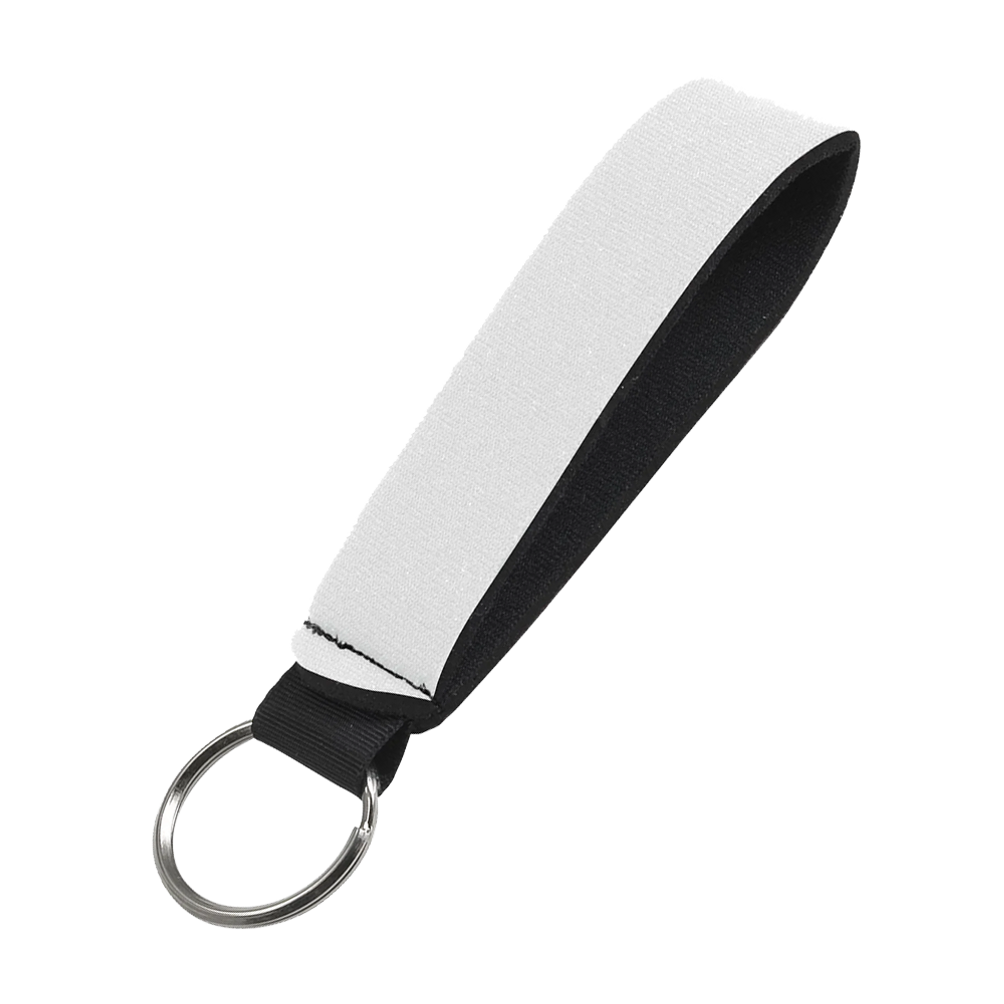Full Color Single Neoprene Wristband with 26mm Key Ring