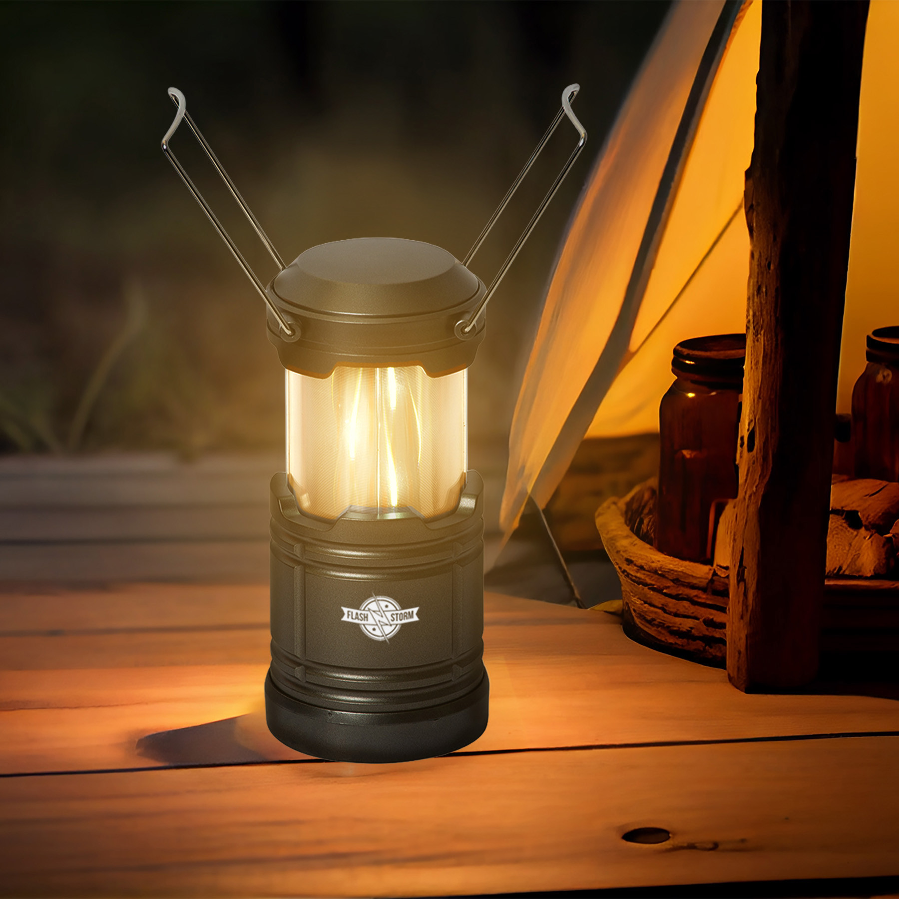 Lumens 2-In-1 Pop Up Cob Lantern - HPG Brands