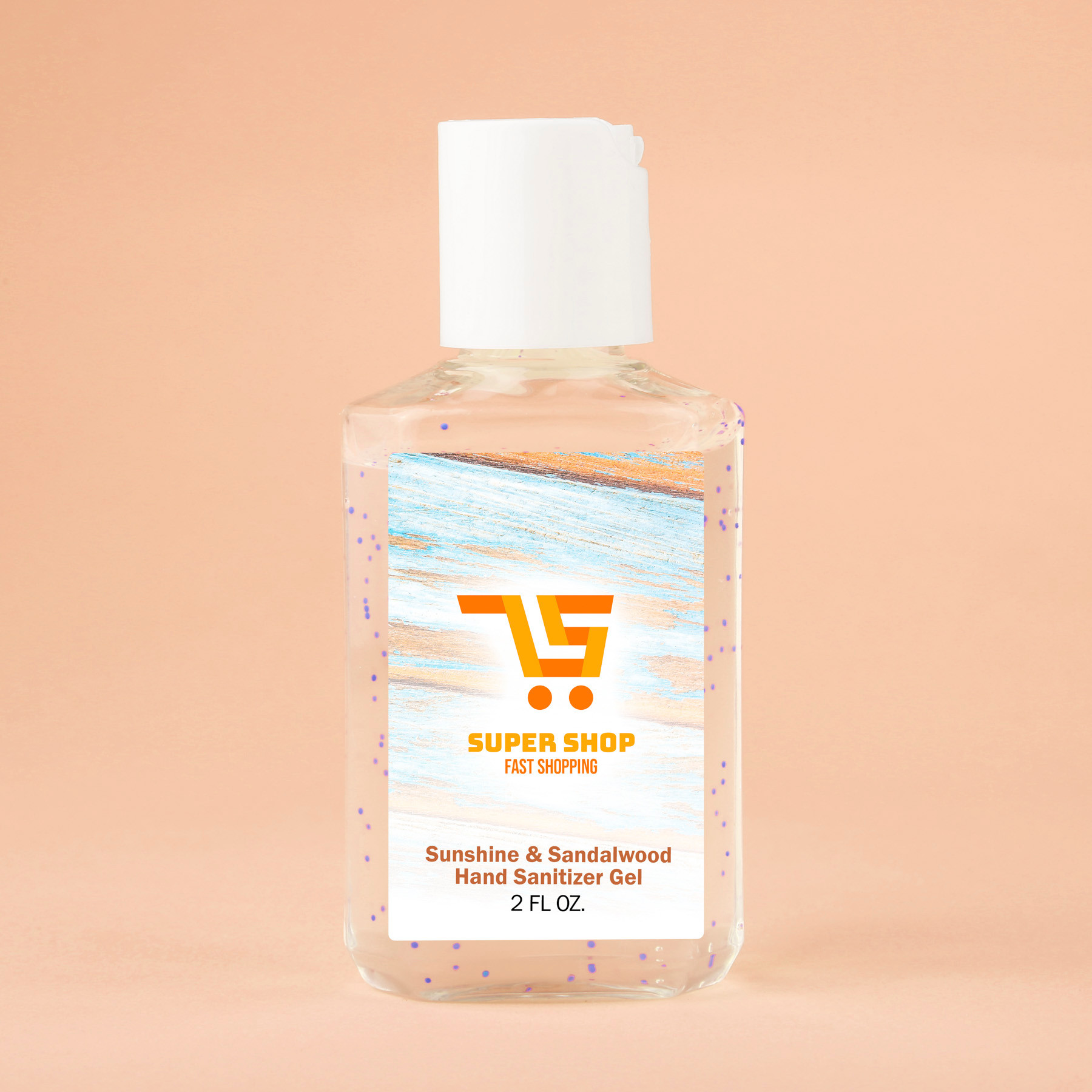 2oz Travel Gel Hand Sanitizer With Moisturizing Beads - HPG Brands
