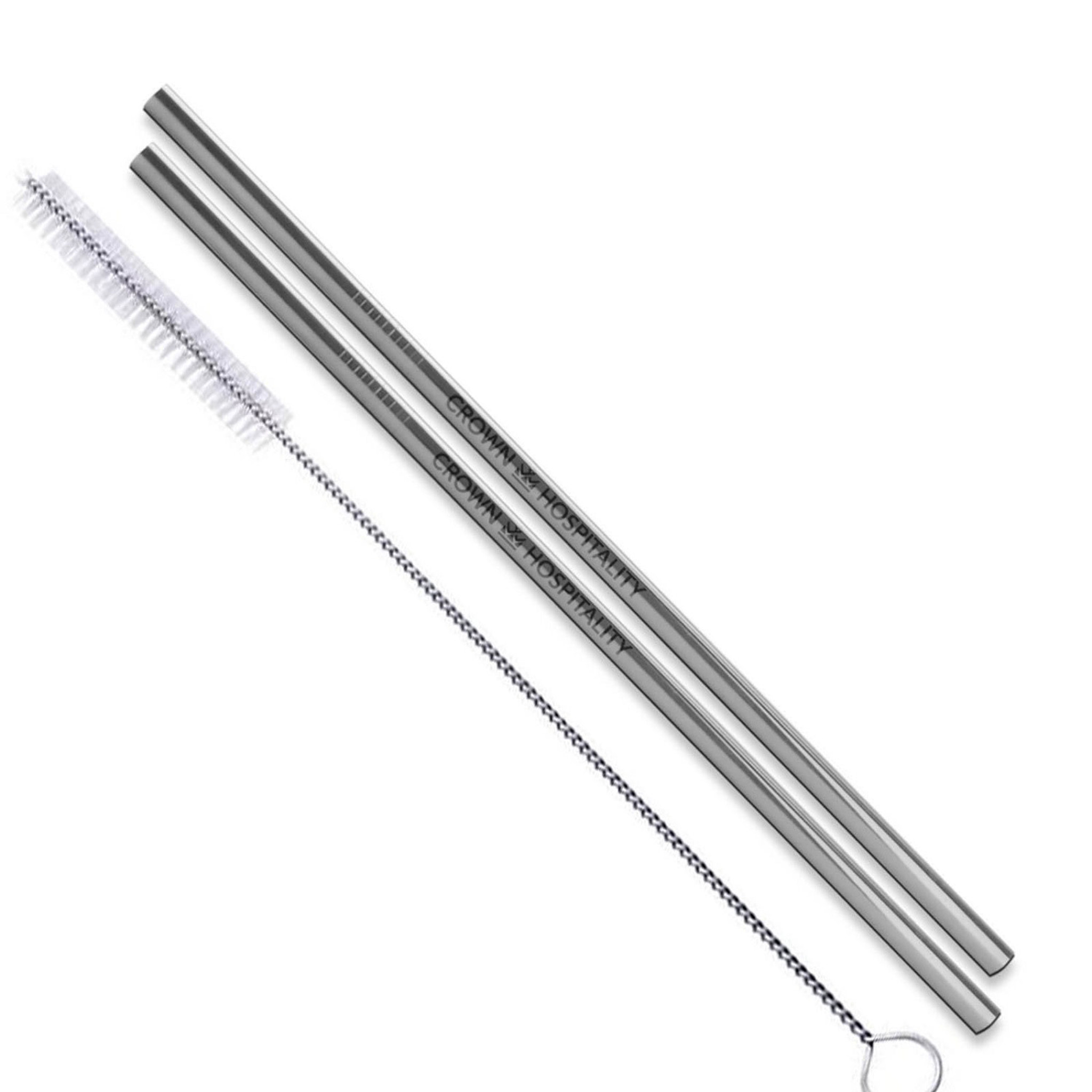 Stainless Steel Straws, Regular, set of 2