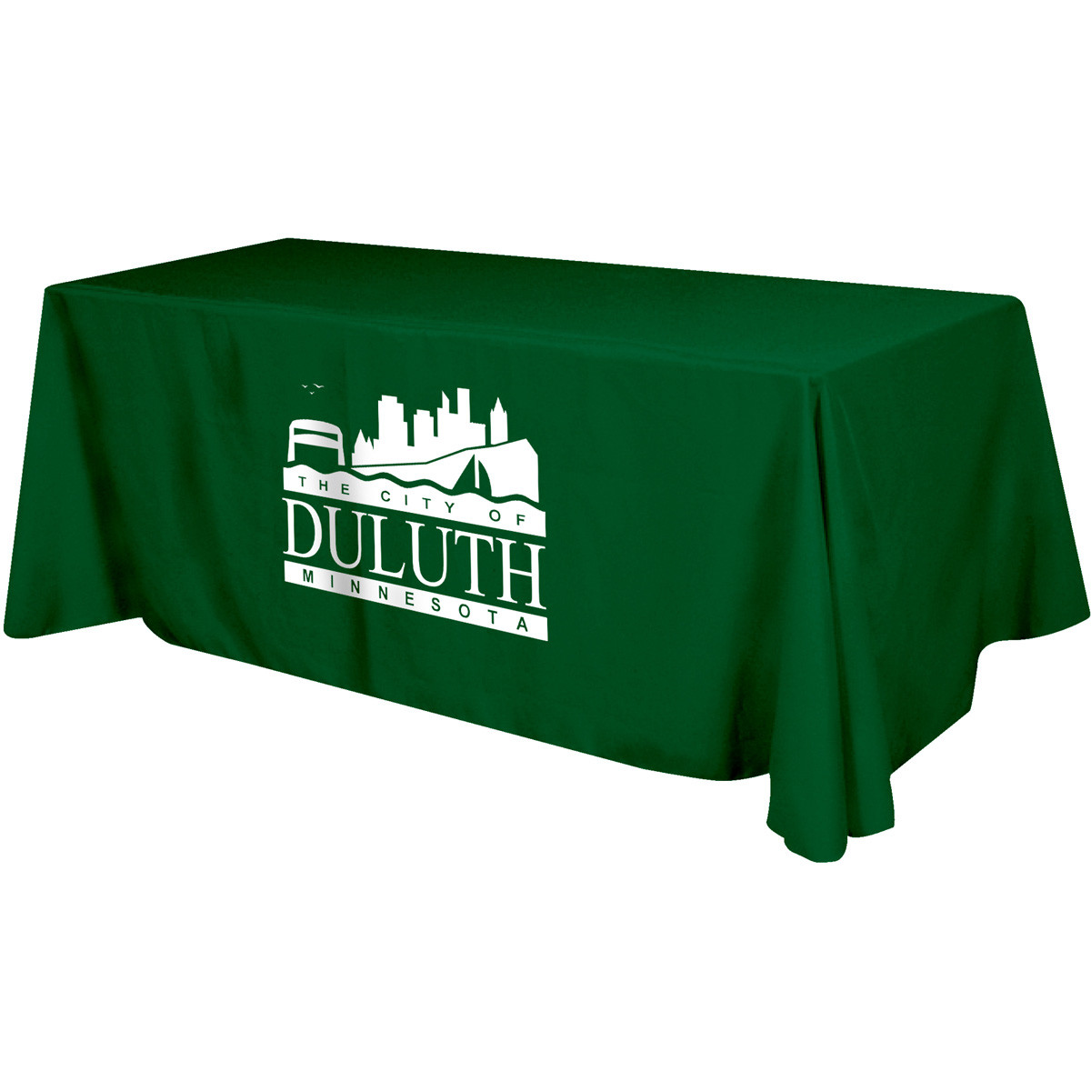Flat 3-Sided Table Cover - Fits 8 Foot Standard Table: Polyester