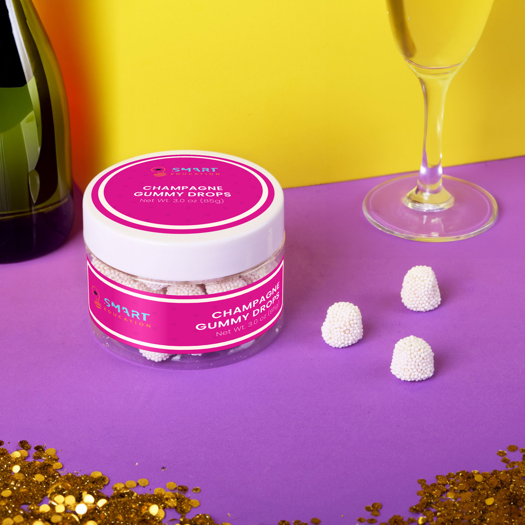 Jelly Belly® Champagne Bubbles®: Small Jar - HPG Brands