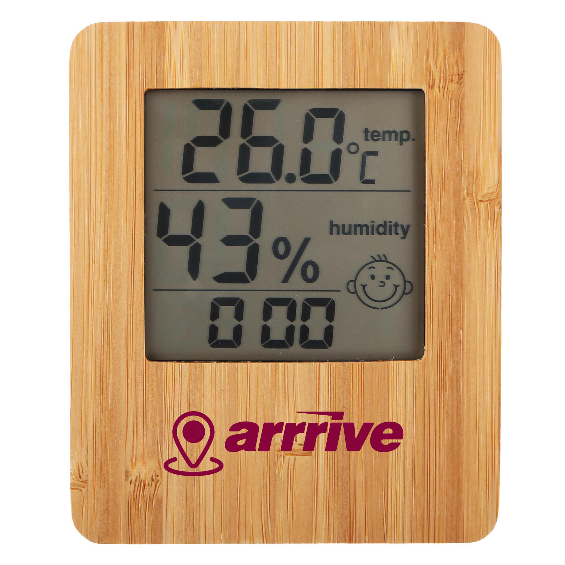 Das Wetterhaus 天気を示す置物 Zonal Indoor Bamboo Weather Station - HPG Brands