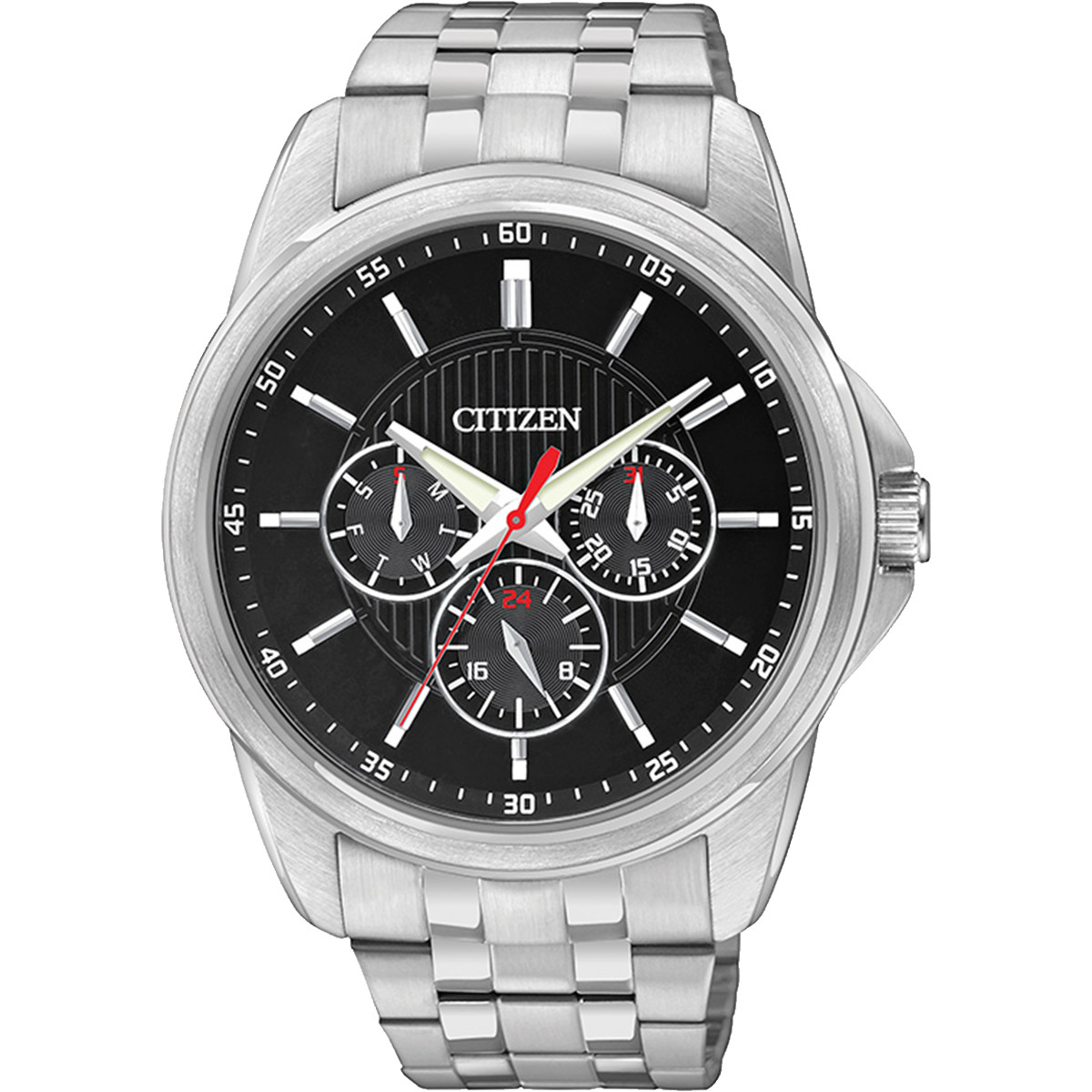 Citizen AG834058E Men's Black Dial Quartz Watch 42mm - HPG Brands