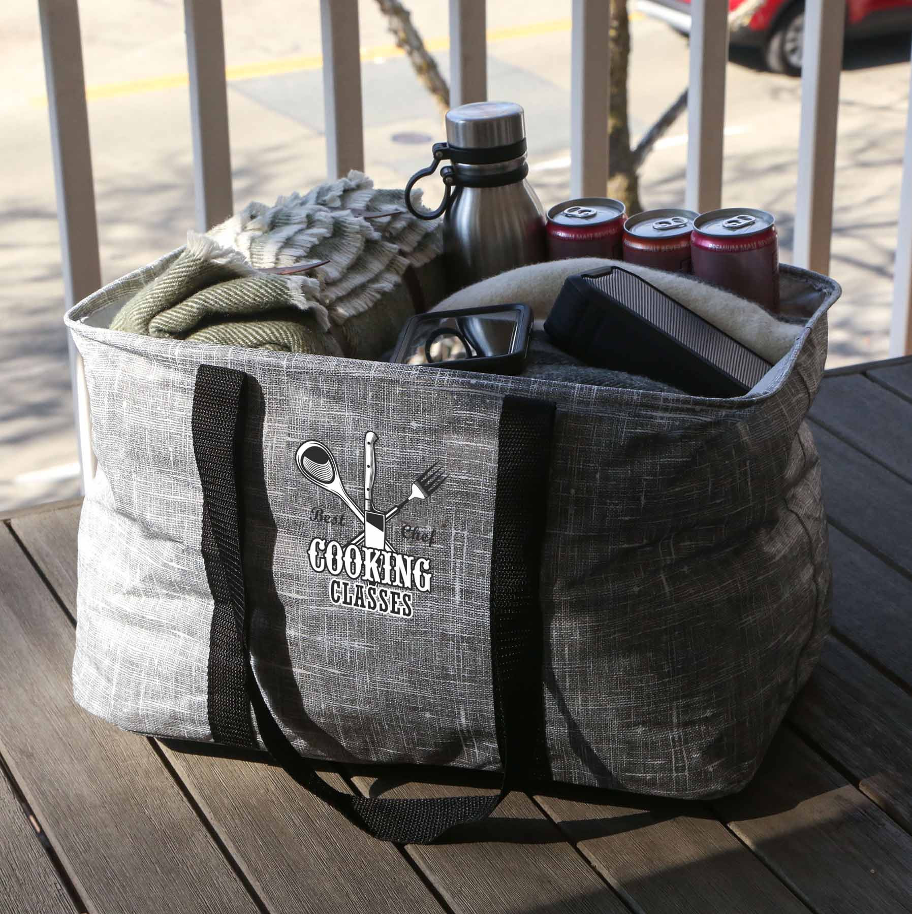 Bohemian Non-Woven Collapsible Tote - HPG Brands