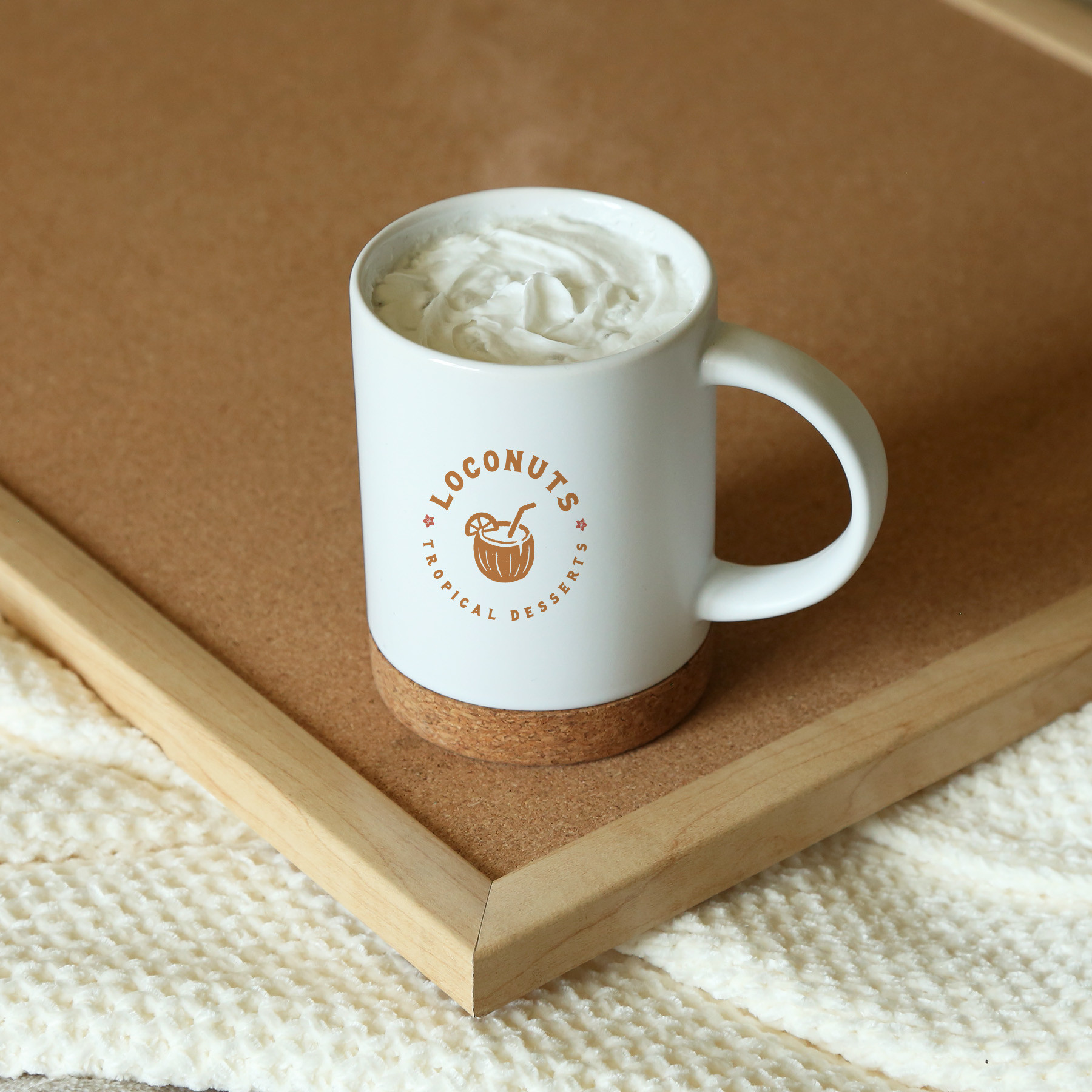 Caspian Ceramic Cork Mug 400 Ml. (13.5 Fl. Oz.) - HPG Brands