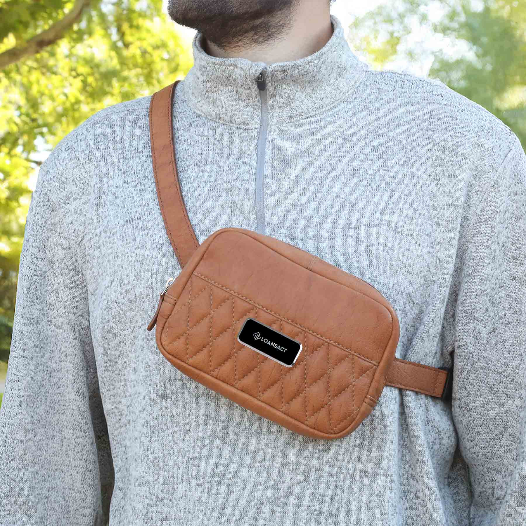 Brea Canyon Leather Cross Body Bag - HPG Brands