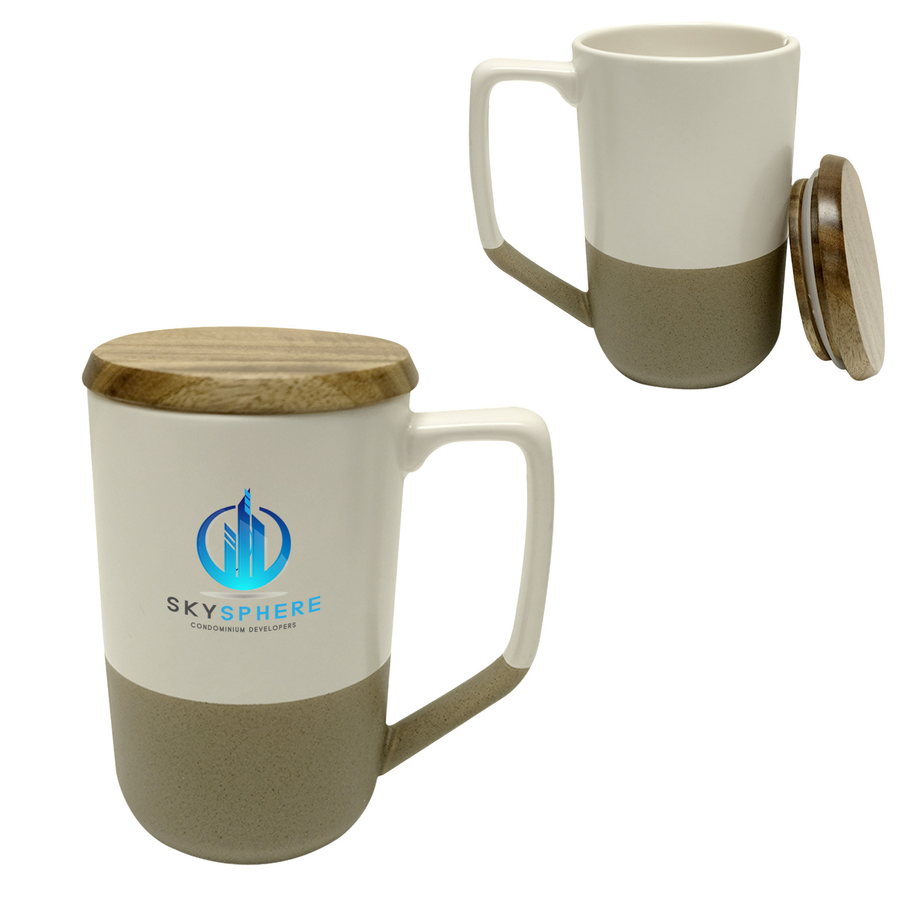 Valencia 16 Fl. Oz. Ceramic Mug With Lid - HPG Brands