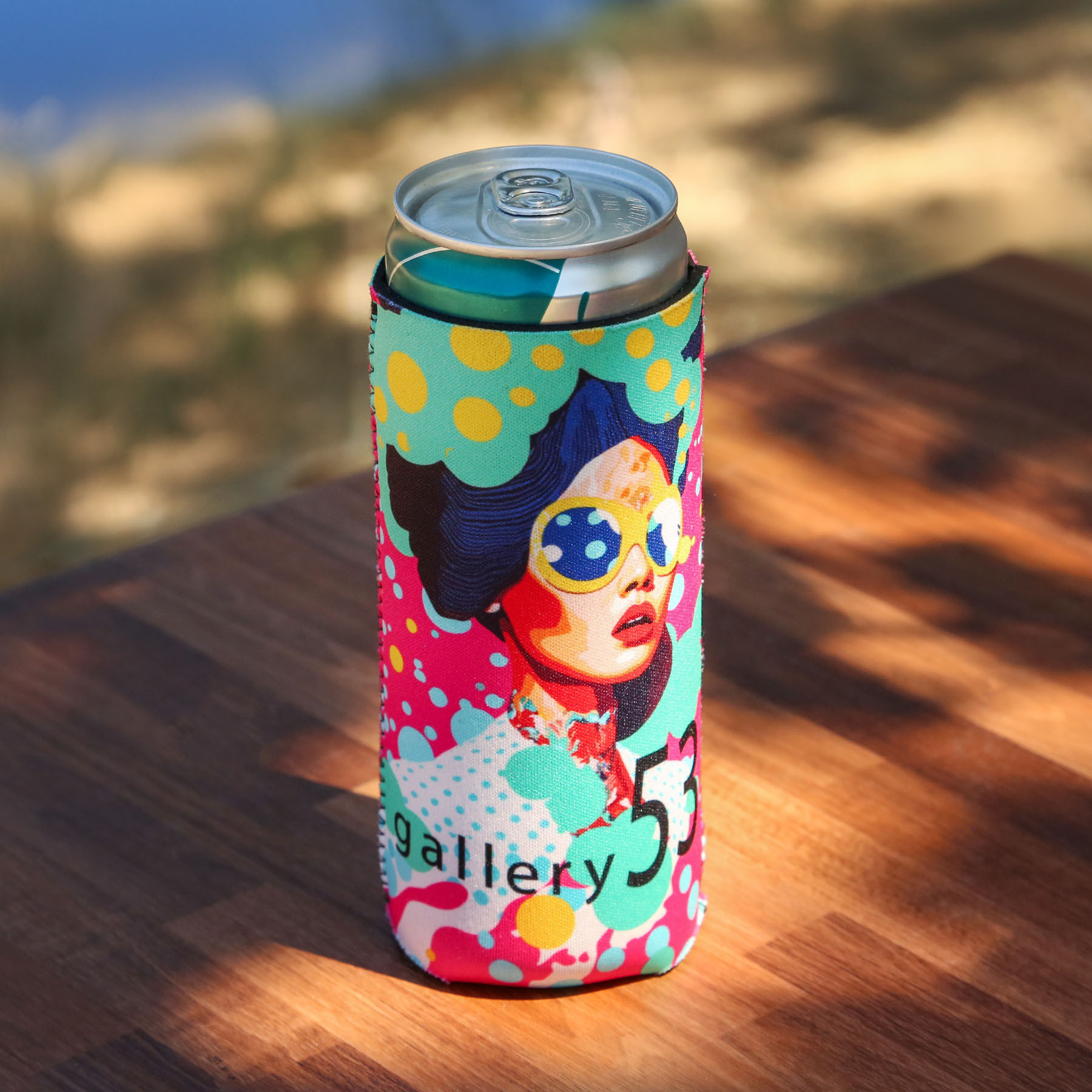 Overseas Direct Full Color 12 Oz Slim Neoprene Can Cooler - HPG Brands