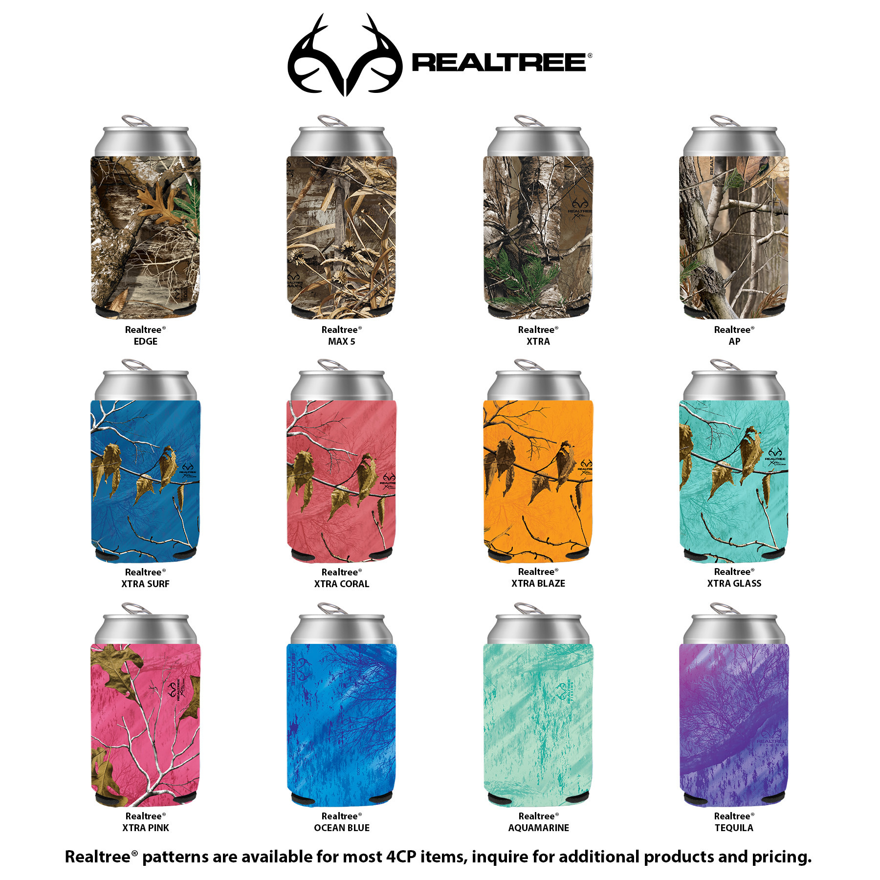 Realtree® Camo Full Color Can Cooler - HPG Brands