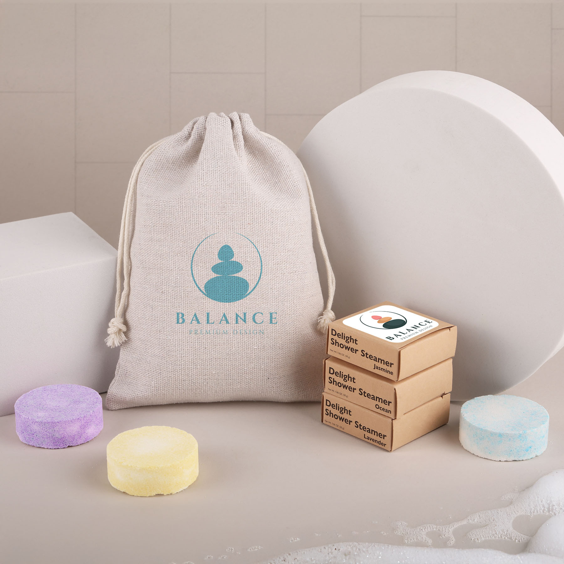 Delight Shower Steamers: 3 Piece Set - HPG Brands