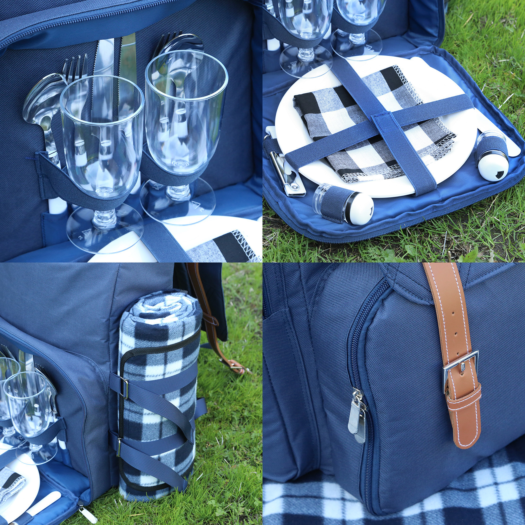 Dolores Park Pack Picnic Backpack For Two - HPG Brands