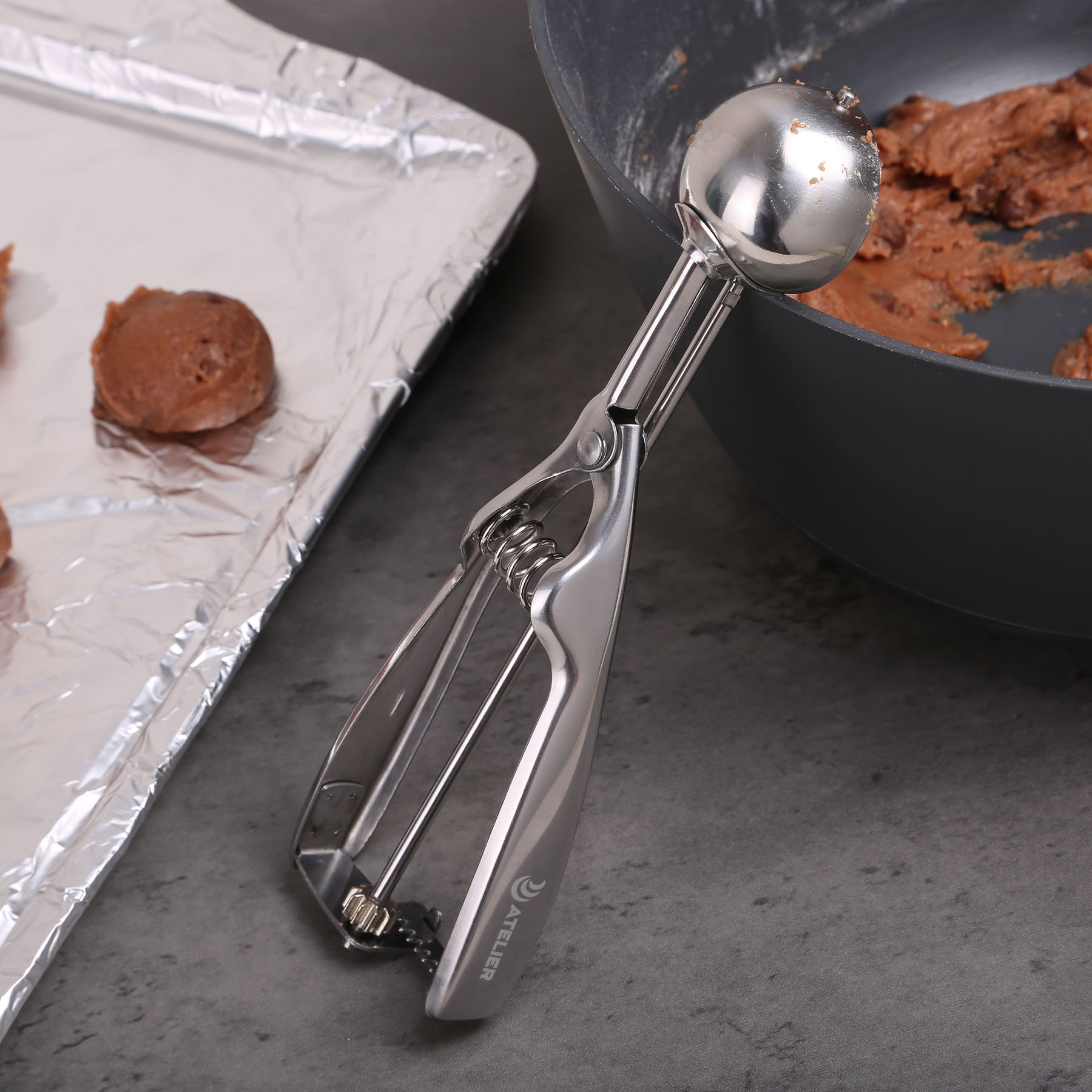 Blaze Stainless Kitchen Food Baller Scoop - HPG Brands