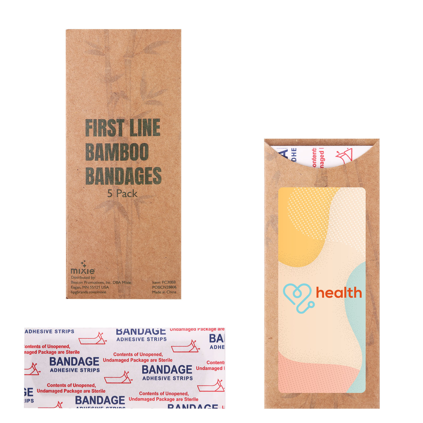 Bamboo Bandages Sustainable Plastic-Free (5 Pack) - view 8 - product view 8