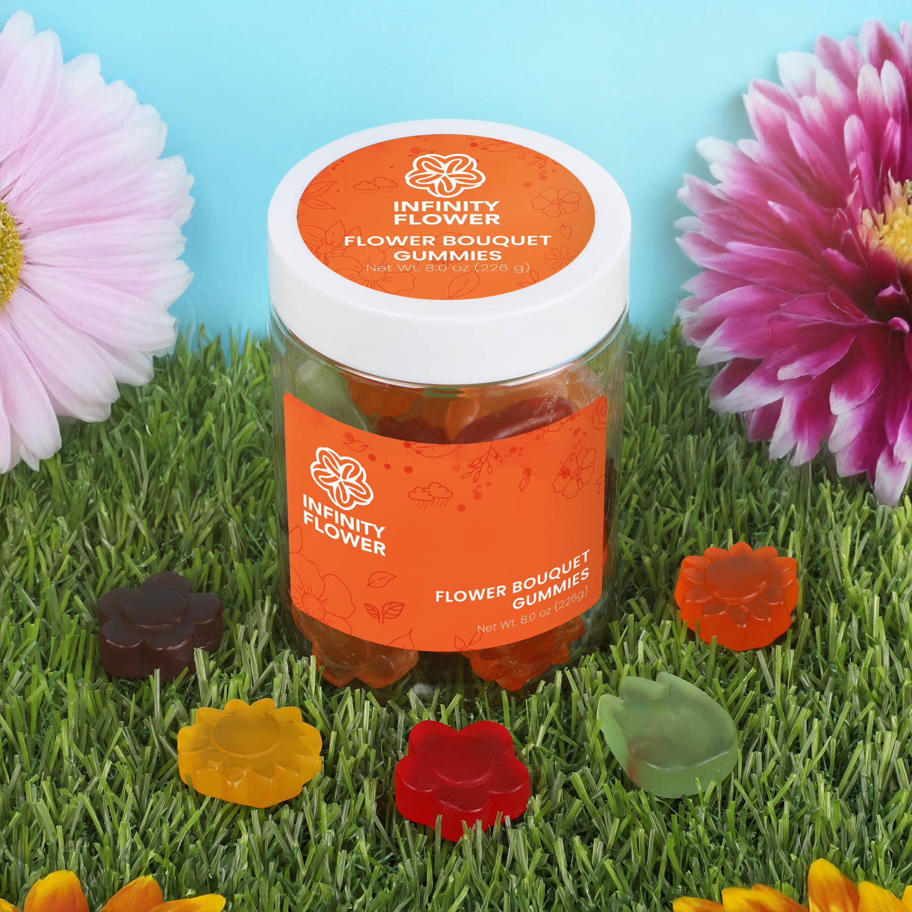 Albanese® Gummi Awesome Blossoms: Large Jar - HPG Brands