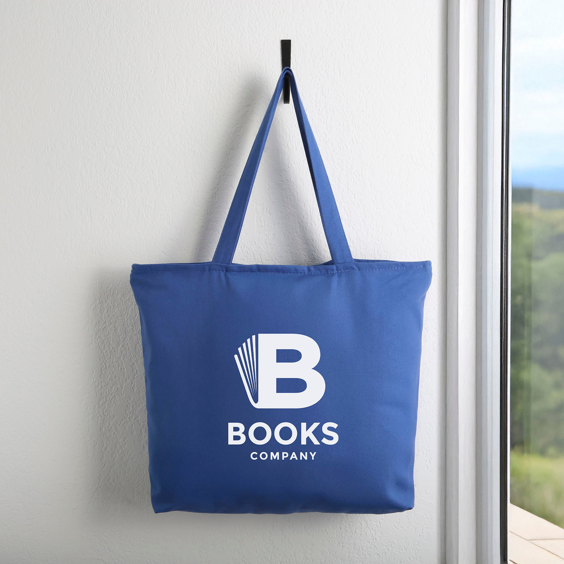 Buddix Logo Tote Bag ロゴトートバック　ピンバッジ 12 oz. Beaverton Zippered Cotton Canvas Tote - HPG Brands