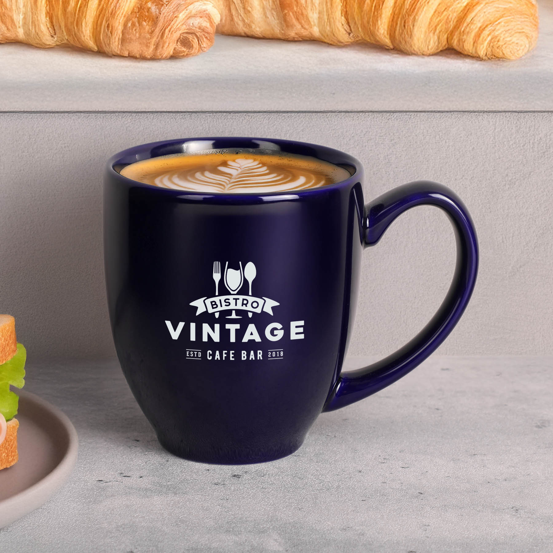 15 Oz. Ceramic Bistro Mug - HPG Brands