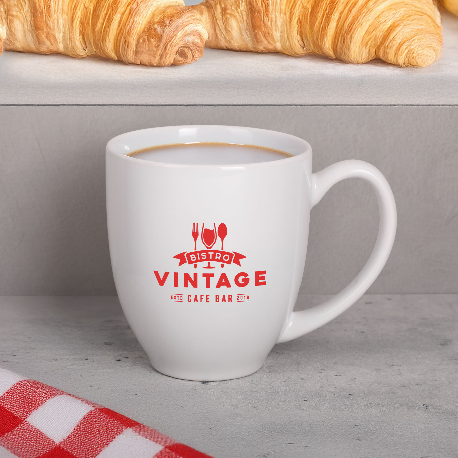 15 Oz. Ceramic Bistro Mug - HPG Brands