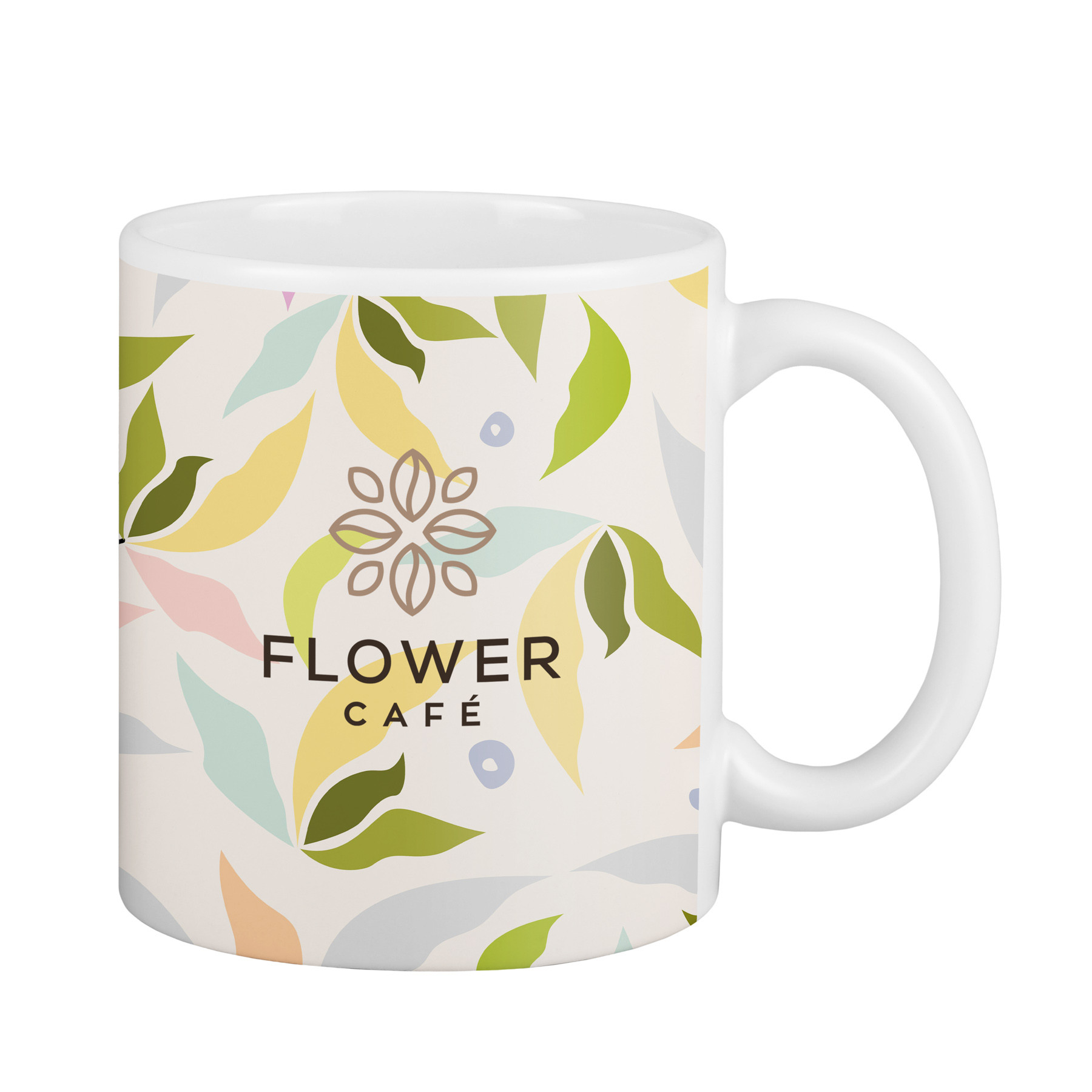 Full Color 11 Oz White Matte Ceramic Mug - HPG Brands