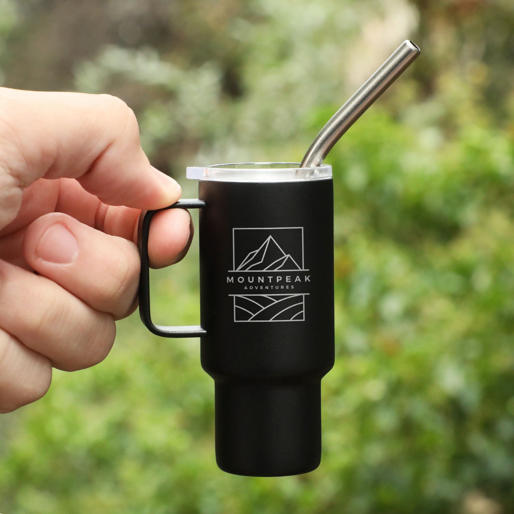 2 Oz. Mini Stainless Steel Tumbler With Straw - HPG Brands