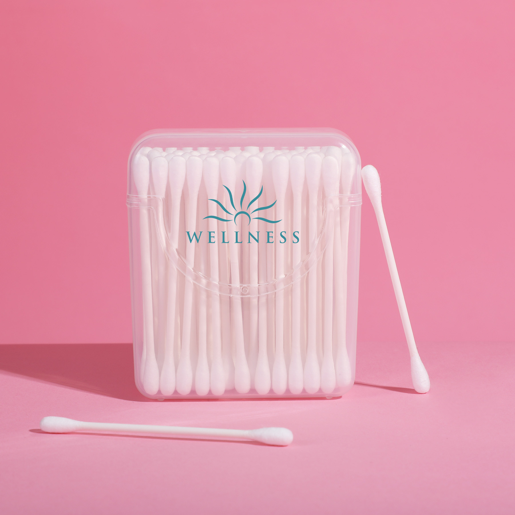 Cotton Swabs Travel Case Flip Top (50 Pack) - view 2 - product view 2