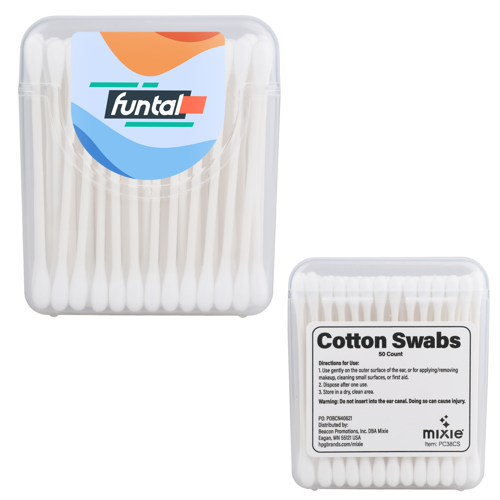 Cotton Swabs Travel Case Flip Top (50 Pack) - view 10 - product view 10