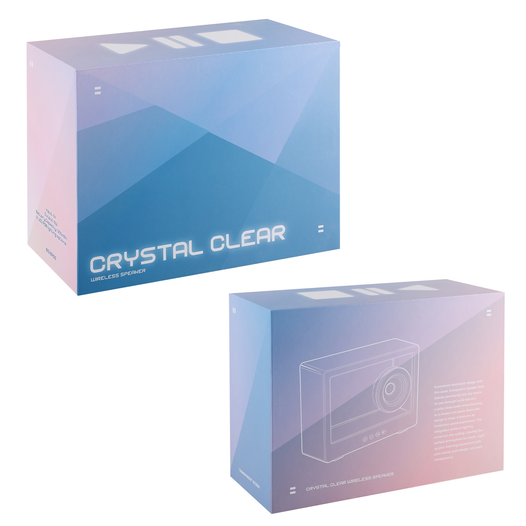 Crystal Clear Wireless Speaker - HPG Brands