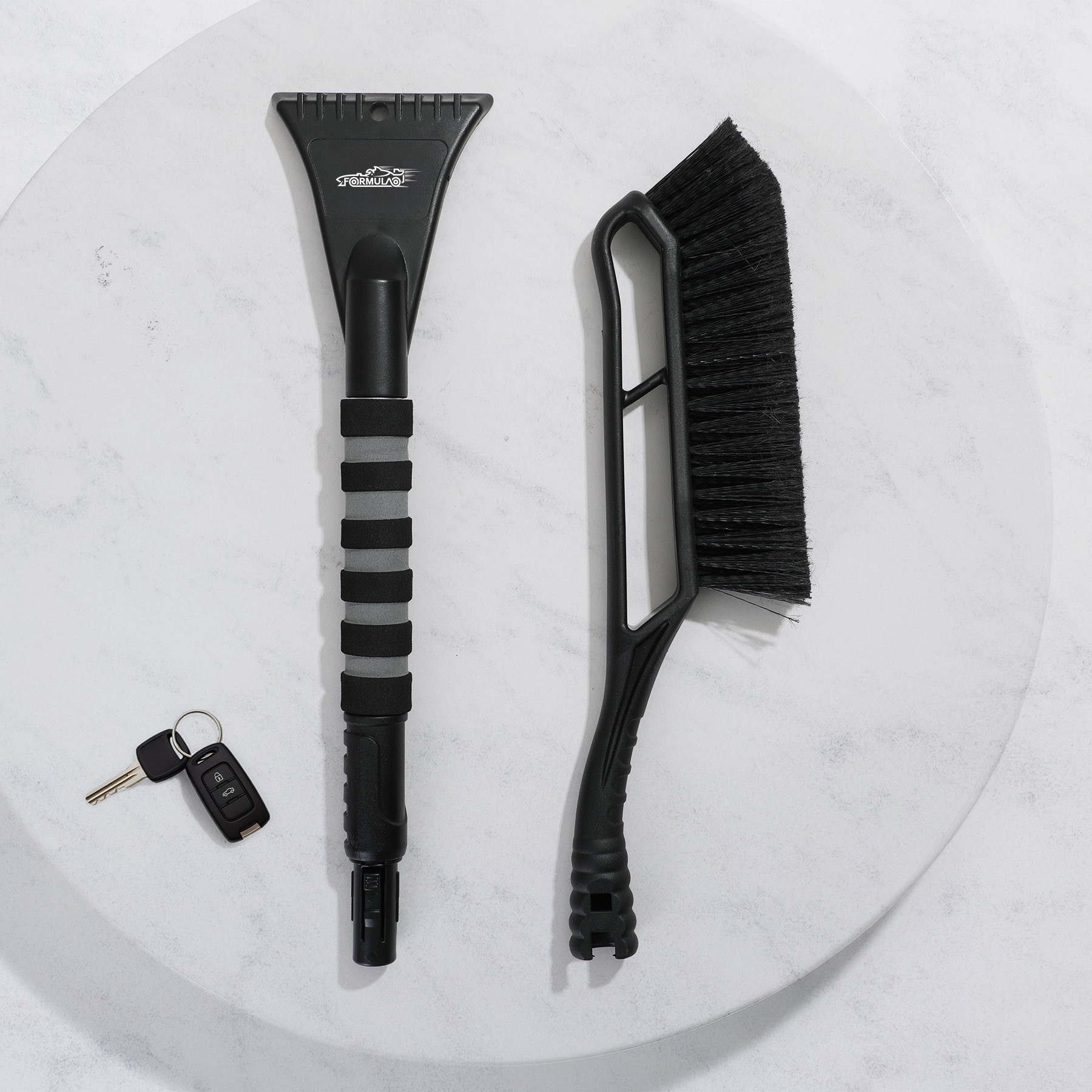 Blizzard Wizard Detachable, Extendable Snow Brush/Scraper - HPG Brands