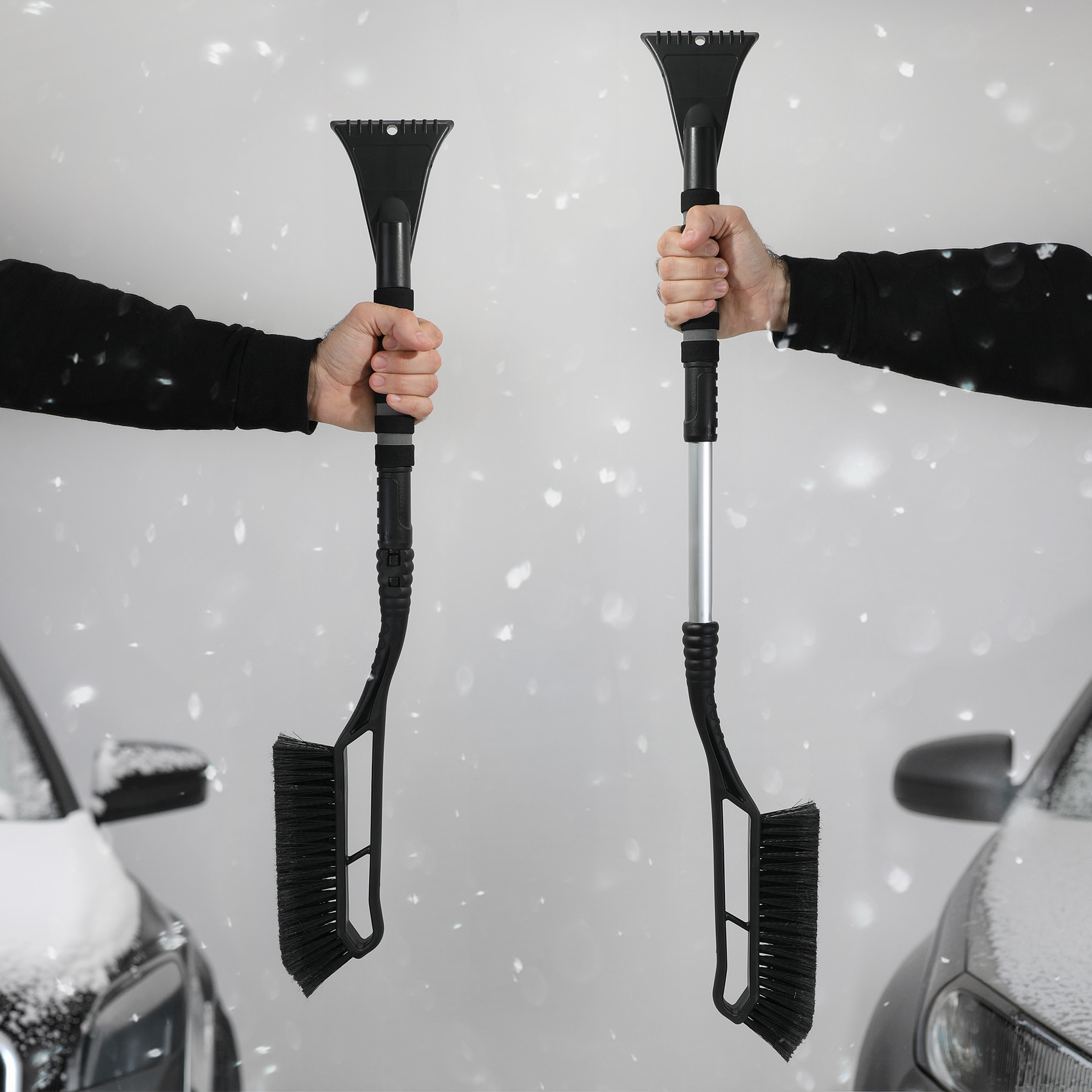 スノープラウ 除雪機 ブリザード BLIZZARD Blizzard Wizard Detachable, Extendable Snow Brush/Scraper - HPG Brands