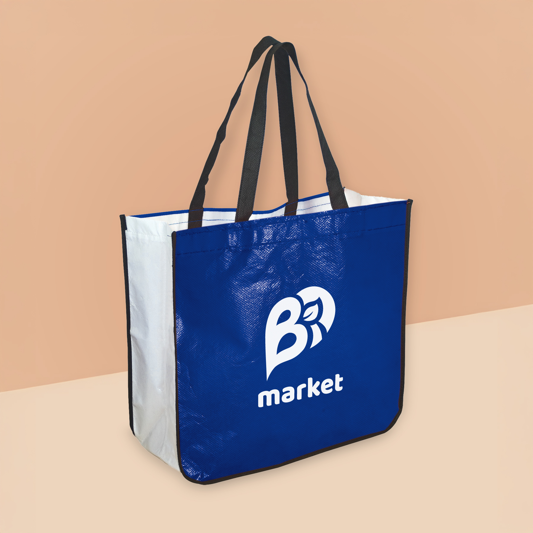 Extra Large Laminated Shopping Tote - HPG Brands