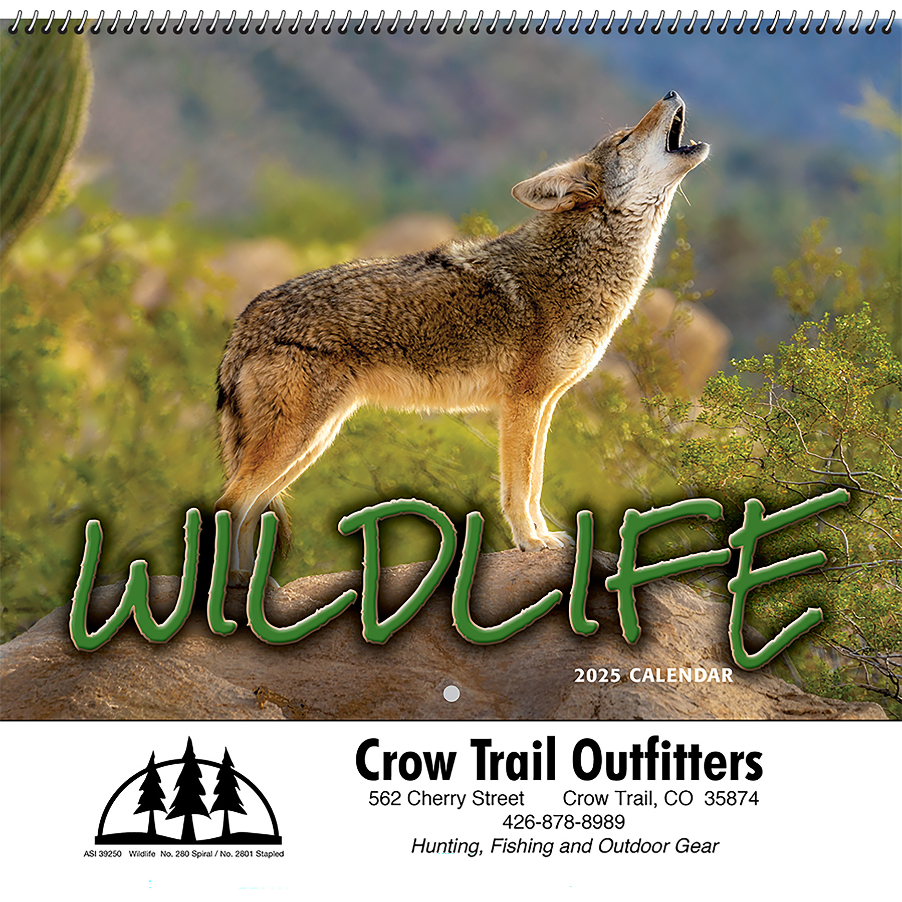 Wildlife Wall Calendar: 2025 Spiral Bound - HPG - Promotional Products  Supplier