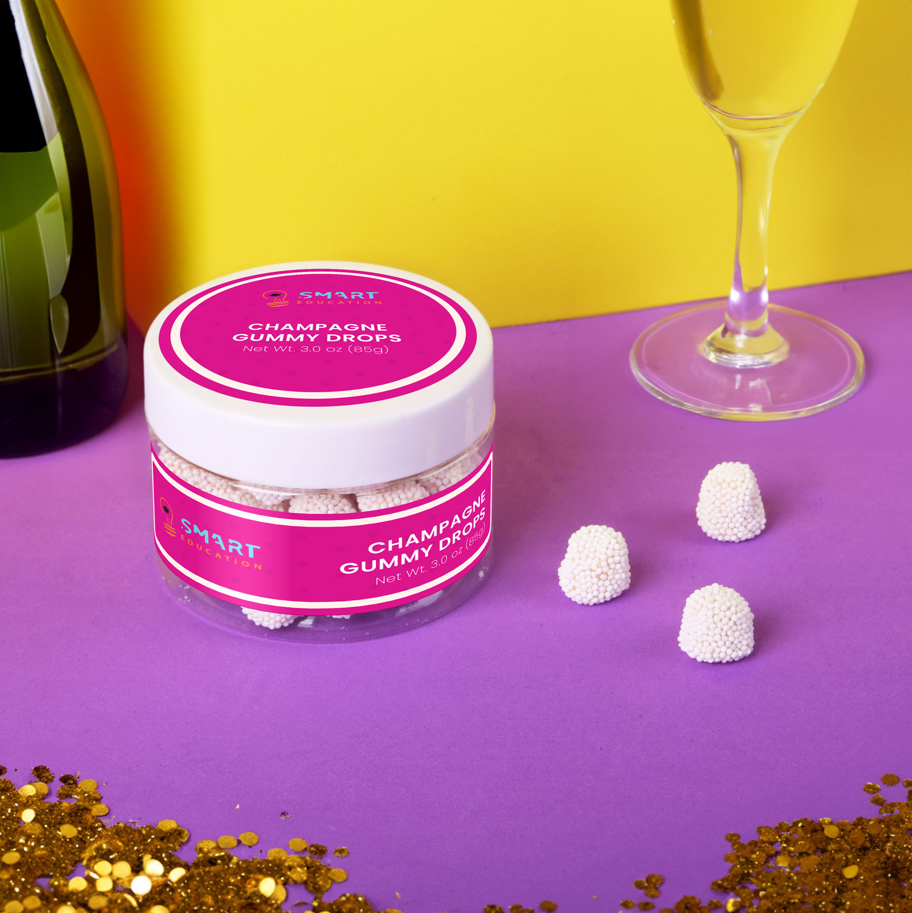 Jelly Belly® Champagne Bubbles®: Small Jar - HPG Brands