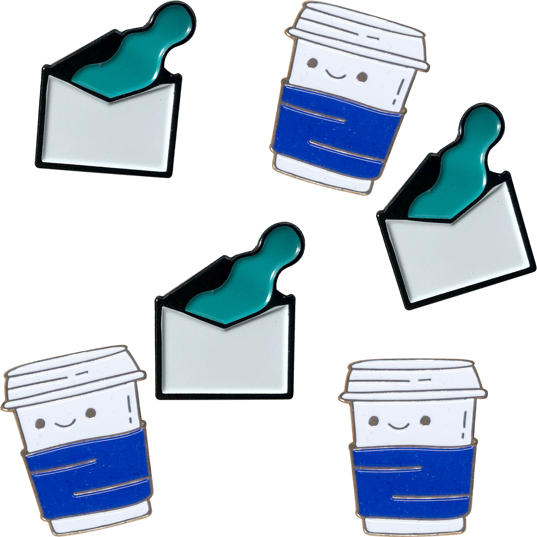 Soft Enamel Lapel Pin Iron Die Struck Custom - 0.5 x 0.5 in