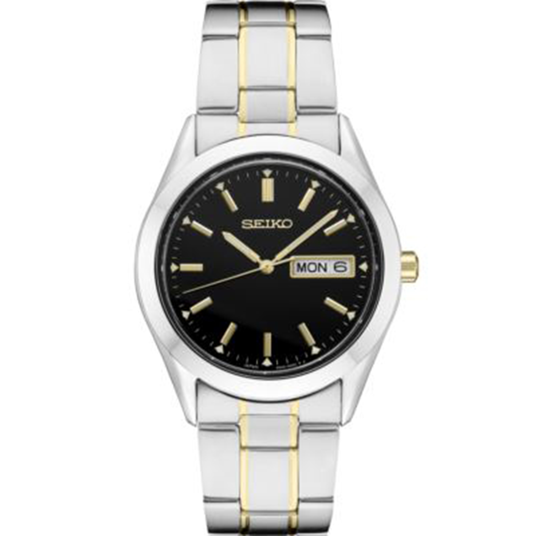 Seiko SUR363 Mens Essential TT Black Dial - HPG Brands
