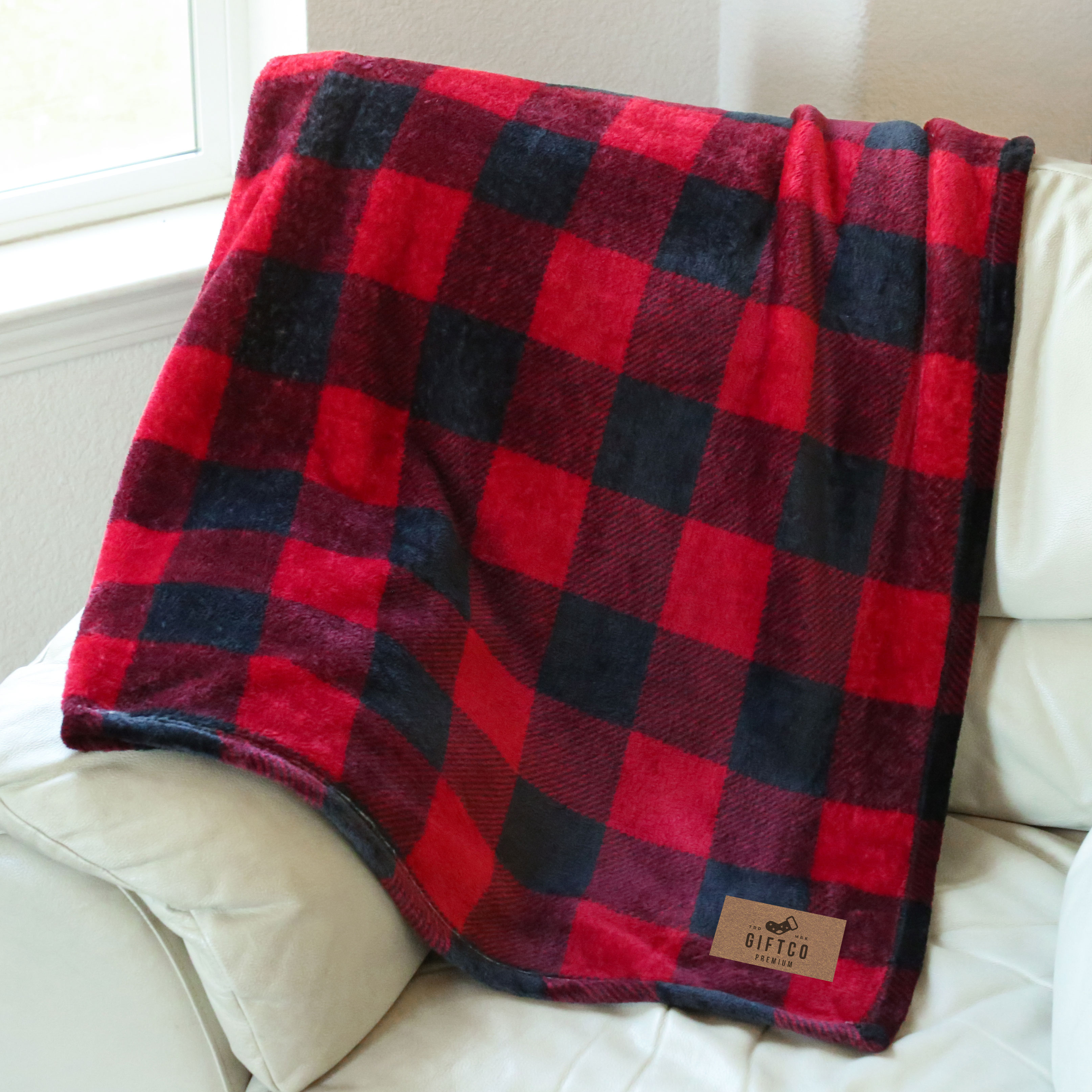 Lumberjack Yellow Pattern Print Blanket