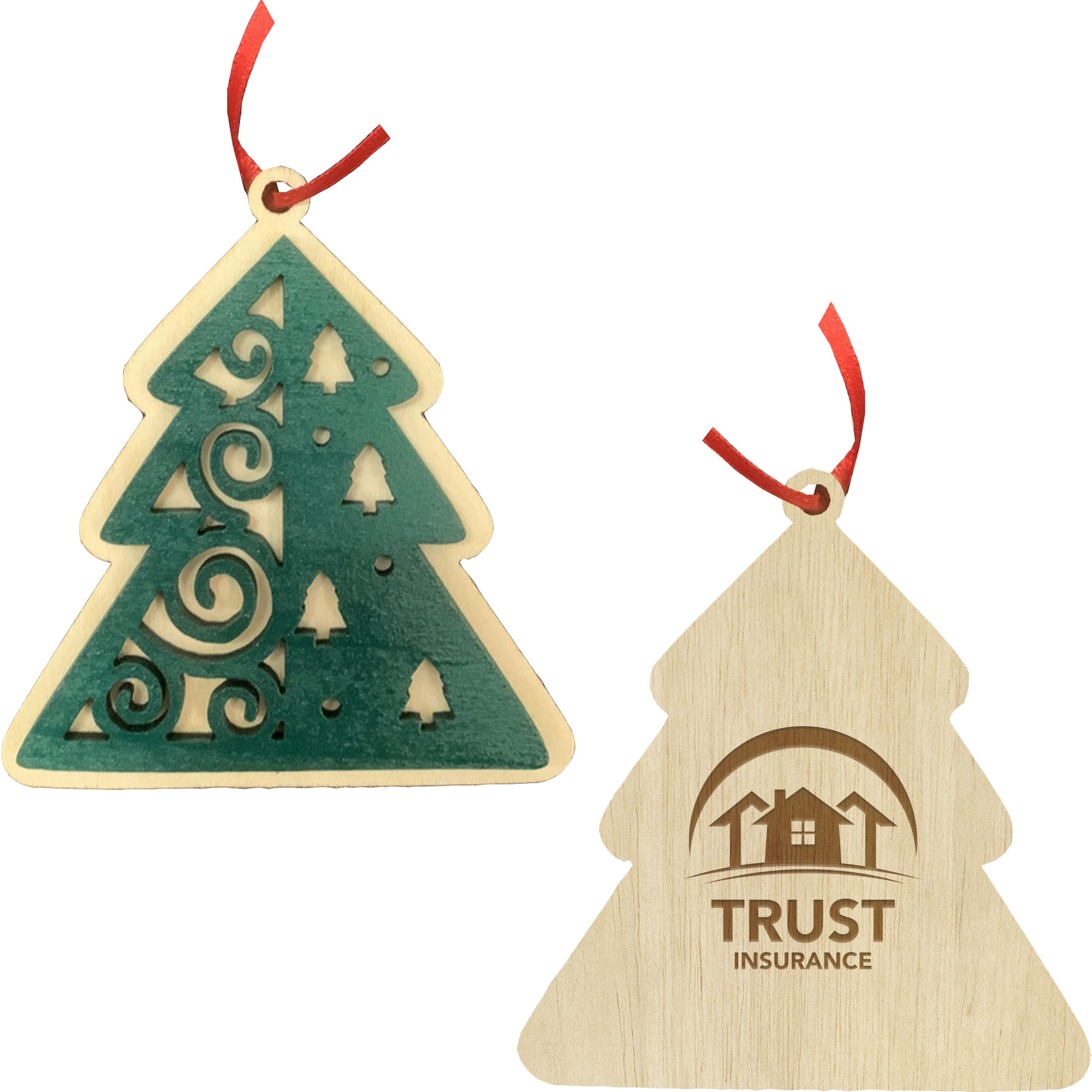 Wood Ornaments: 3 W x 3 H - HPG - Promotional Products Supplier