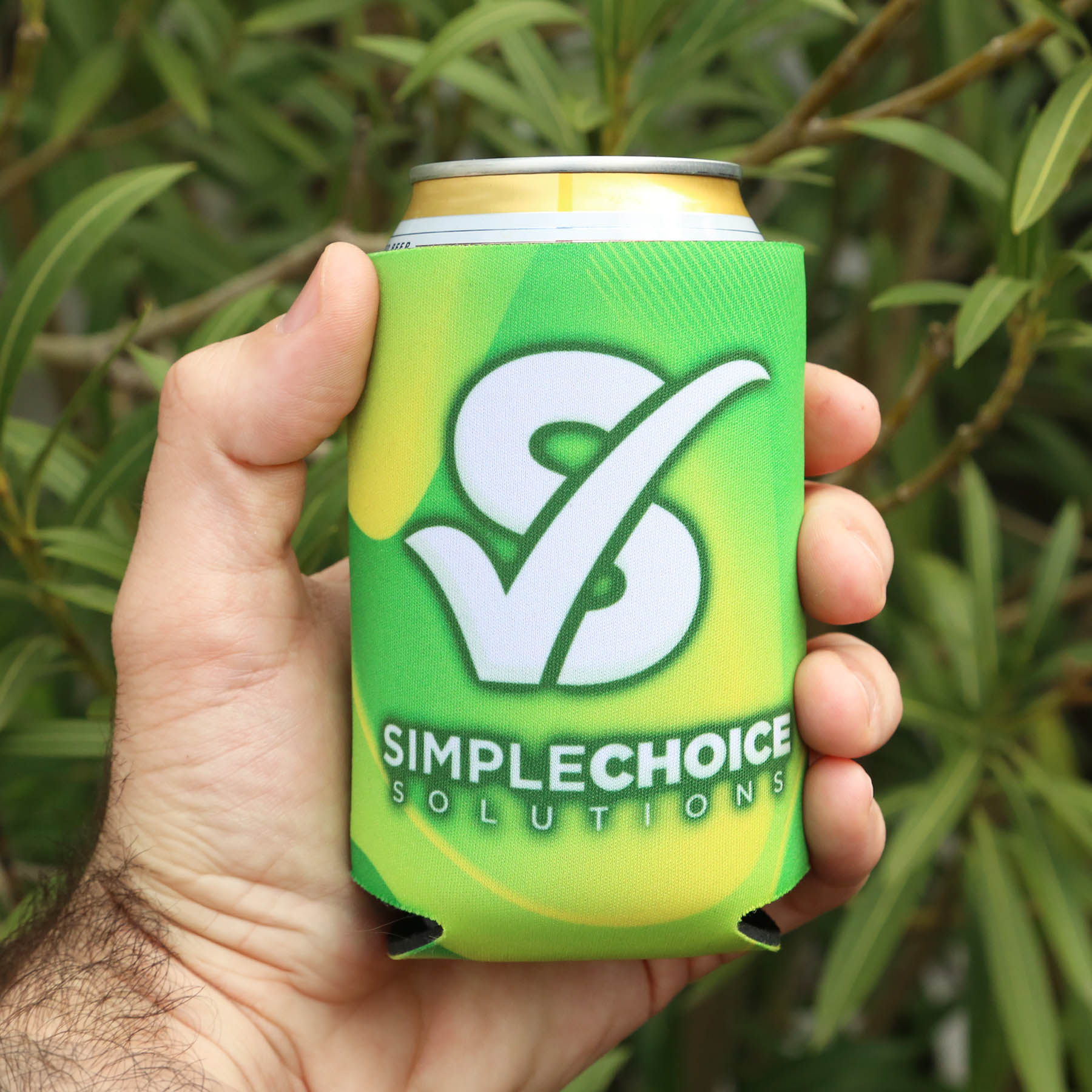 Full Color Neogreen™ Recycled Can Cooler - HPG Brands