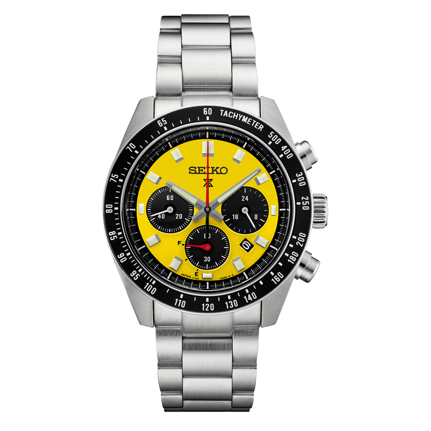 セイコー クロノグラフ イエロー腕時計 Seiko SSC929 Prospex Speedtimer Ss Solar Chrono Yellow Dial U.S.