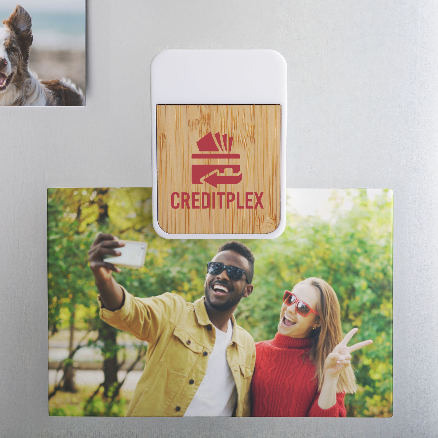 Creditplex Logo Chun Magnetic Bamboo Clip - HPG Brands